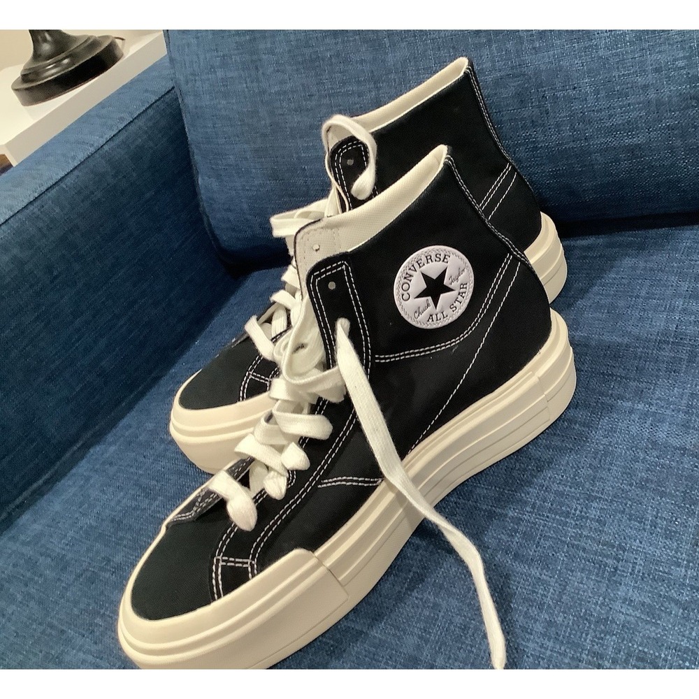 Converse All CTAS Cruise Platform Hi Black Canvas Womens Sz 11.5‎